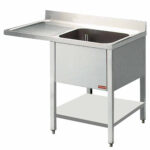 Sink 1 tank and 1 drain surface