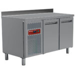 Cooling table, ventilated, 2 doors GN 1/1 (260 Lit.) + 1x Kit drawers block (1/2 + 1/2), tables MR...