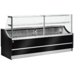 Refrigerated glass display - Neutral model "OL Orléans" staight panel 90°, without storeroom