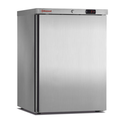 Ventilated refrigerator, 150 liters. stainless steel