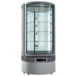 Cylindrical FULL vitrine, 5 levels, ventilated