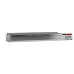 Topping shelf 9x GN1/3-150 mm, with stainless steel lid