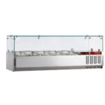 Refrigerated structure 4x GN 1/3 -150mm, with sneezeguard