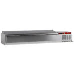 Topping shelf  7x GN 1/4 - 150 mm, with stainless steel lid