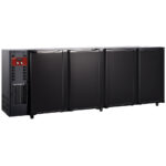 Back Bar Cooler 4 doors, 783 liters+Drawers kit (1/2 + 1/2) x TAV...