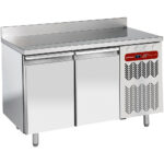 Wall refrigerated table, ventilated, 2 doors EN 600x400, 345 liters