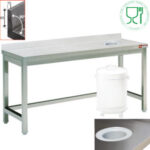 cleaning and sorting table, waste op., edge