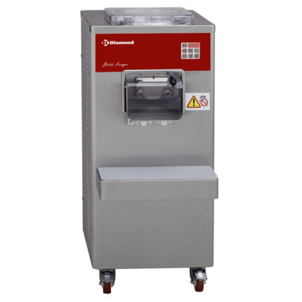 Automatic vertical ice-cream turbine, 50 L/h, water condenser