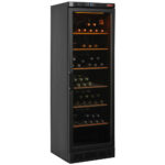 Ventilated wine cellar, 380 liters, BLACK