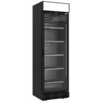 Ventilated display positive 382 liters BLACK with lightbox