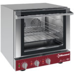 Electric convection oven, 4x 460x340 mm + salamander
