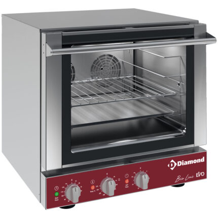 Electric convection oven, 4x 460x340 mm + salamander