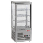 Ventilated display table model, 4 glazed sides, 4 "Grey" levels