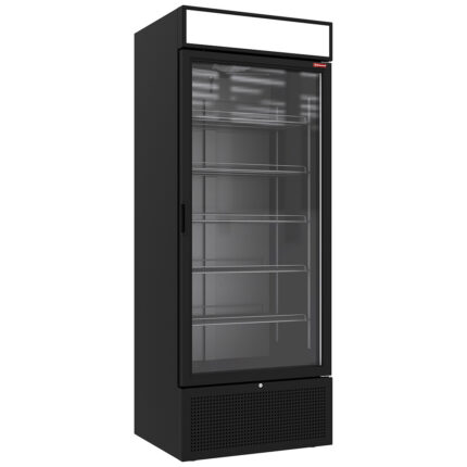 Positive refrigerated display 715 liters BLACK with lightbox