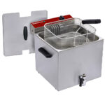 Electric table top fryer 12 liters + tap