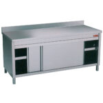 Table on cupboard sliding doors + edge