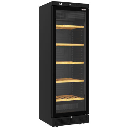 Ventilated wine cellar, 382 liters - 5 levels - BLACK