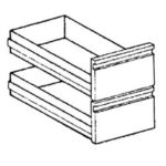 2 drawers GN 2/1 (GN h. 100 mm)