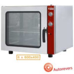 Electric convection oven, 6x 600x400 mm, with manual humidifier