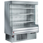 Refrigerated wall unit 4 level on 4 wheels, 2 with brakes.