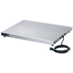 Food heater to put down, stainless steel surface