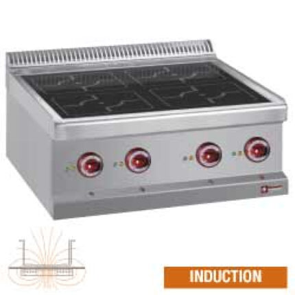 Electric range, 4 inductions zones - Top -