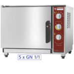 Electric oven regeneration - holding 5x GN 1/1 + humidifier