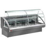 Refrigerated display counter, static, drawer system, without reserve - GREY